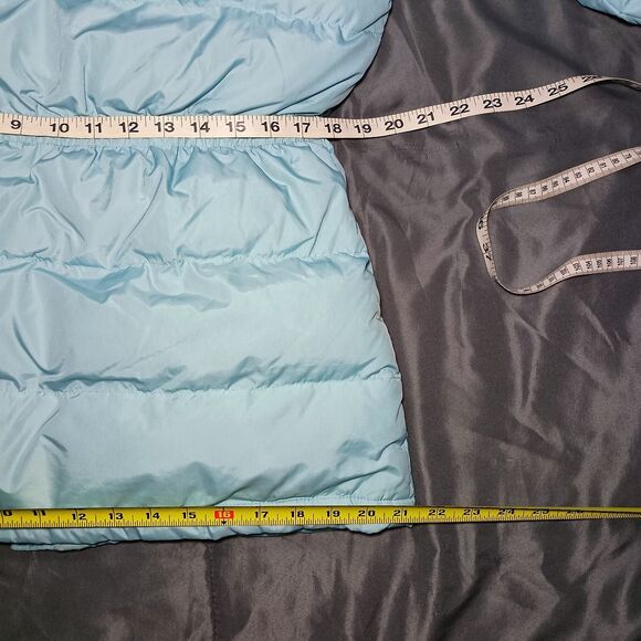 Vintage Gap Womens Down Fill Puffer Jacket Small Coat Quilted Hooded Waterfowl S - Picture 7 of 16